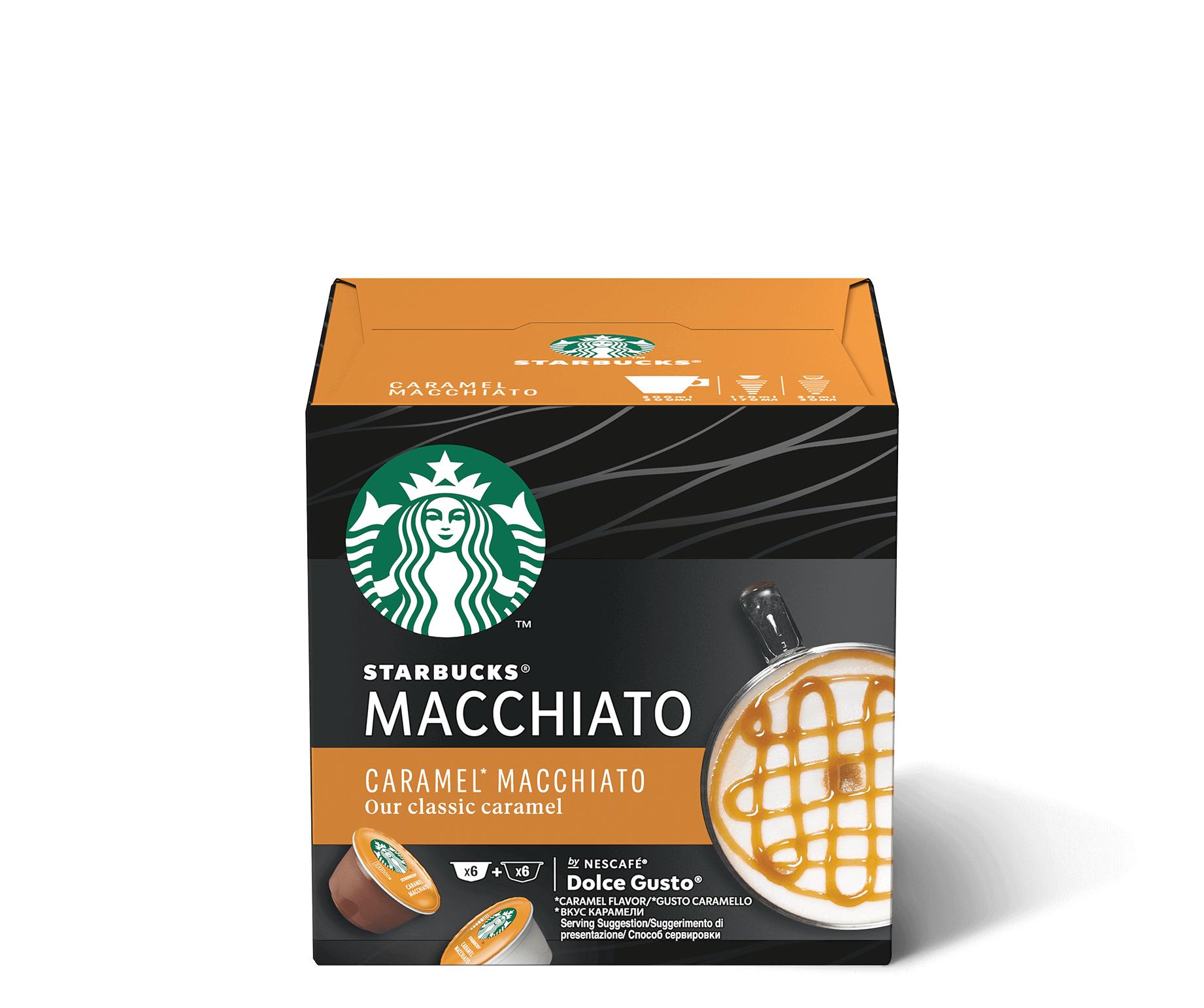 STARBUCKS by Dolce Gusto Latte Vanilla Caramel Macchiato Capsule Coffee
