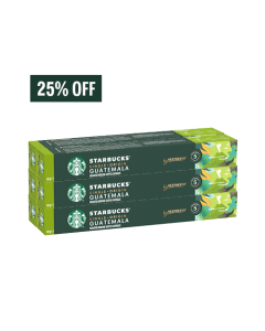 Combo Starbucks® Single-Origin Guatemala by Nespresso® - 60 cápsulas - 25% OFF