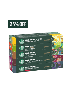 Kit Originais Starbucks by Nespresso® - 100 cápsulas - 25% OFF