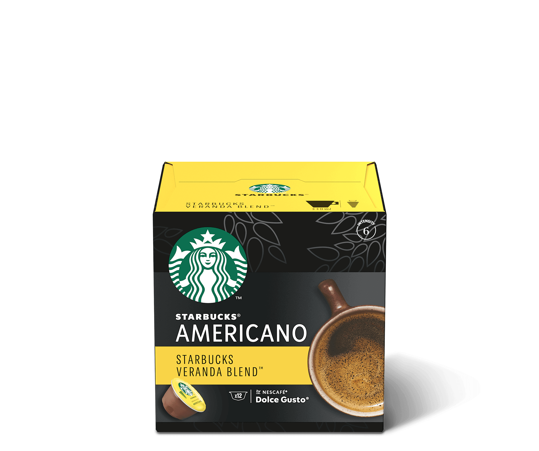 Café con leche en cápsulas Starbucks compatible con Dolce Gusto 12