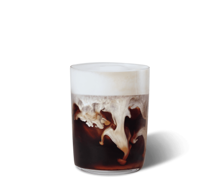 Tazza di Iced Caramel Latte & Vanilla Cream Starbucks