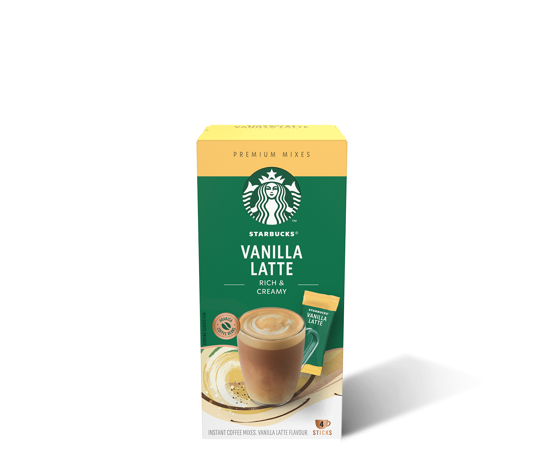 Starbucks® Vanilla Latte Premium Instant Coffee package