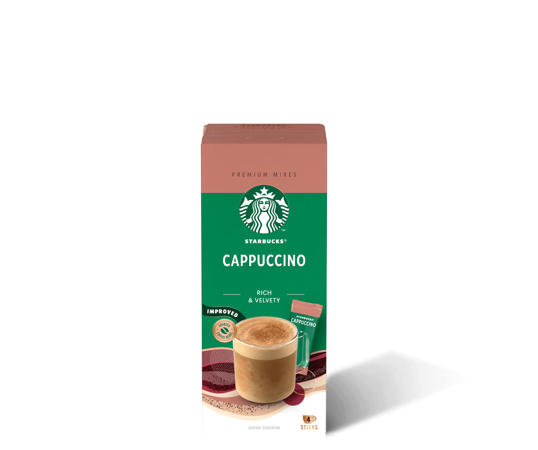 Starbucks® Cappuccino Premium Instant Coffee package